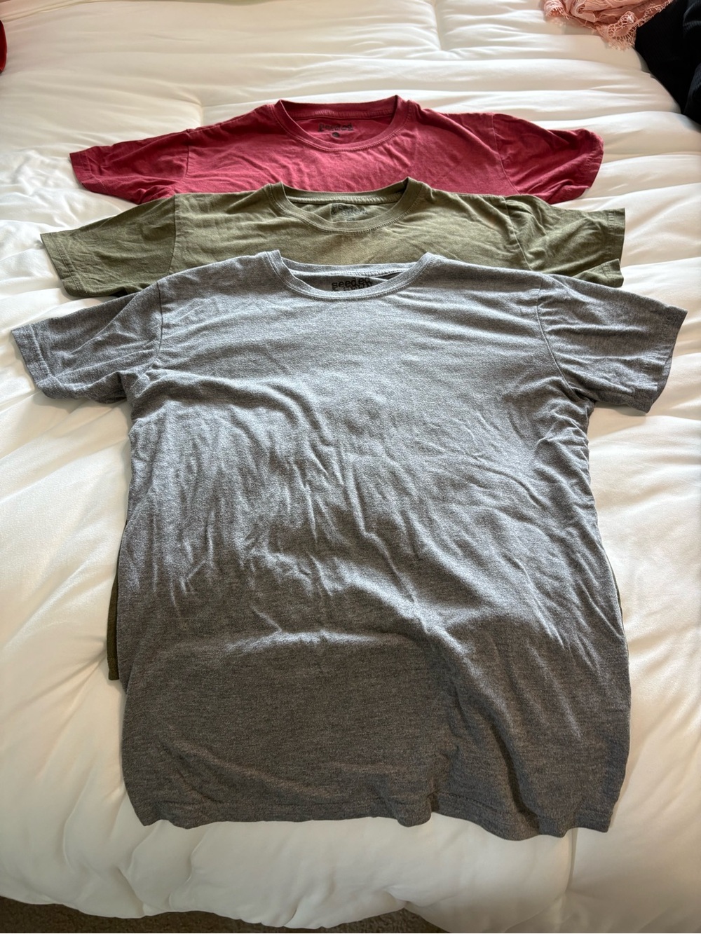 Lot of 3: Boys' Seeded & Sewn Classic Triblend T- Shirt, Size XL